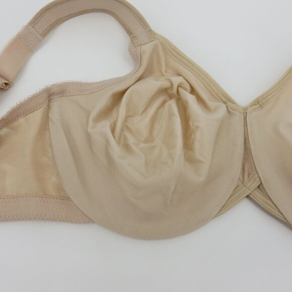 Wacoal 36DD 85567 Awareness Underwire Bra Sand Beige Unlined Lace Overlay Women - Picture 9 of 16